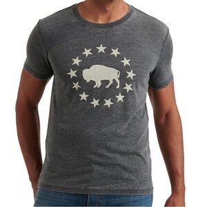 Lucky Brand Charcoal Buffalo Graphic Tee